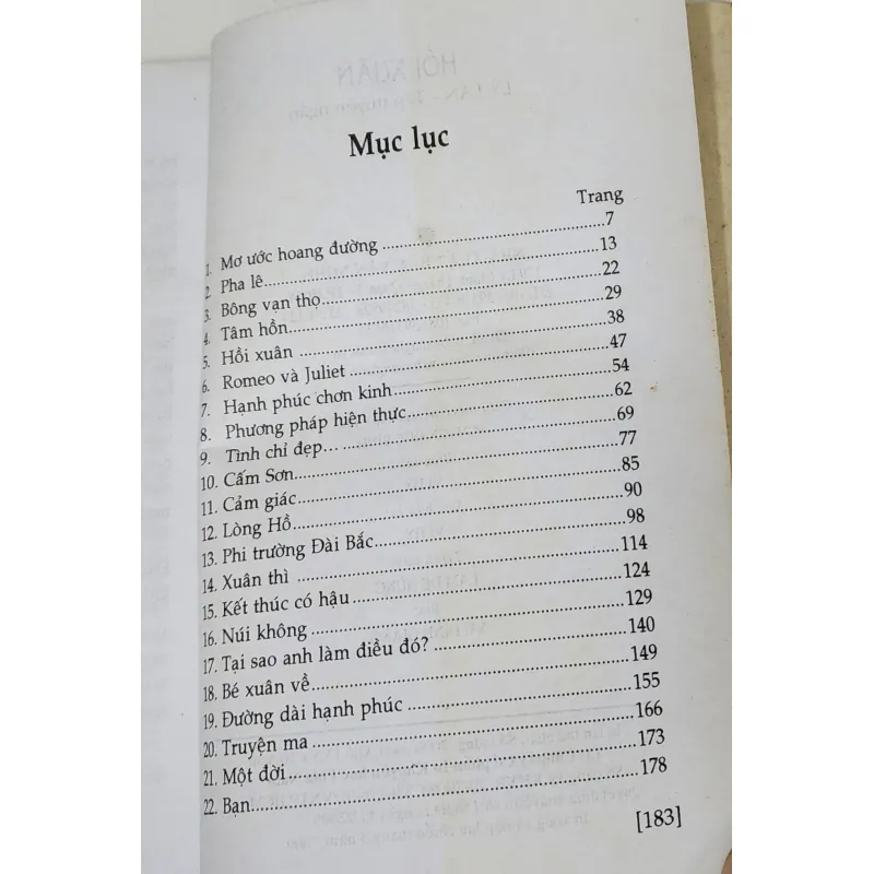 Tuyển truyện ngắn của nhà văn/nhà thơ/dịch giả Lý Lan: HỒI XUÂN 792040