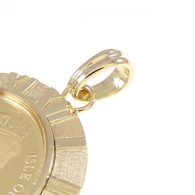 K18YG(枠) Đồng xu Mặt dây chuyền - Hàng hiệu Chính hãng 864565