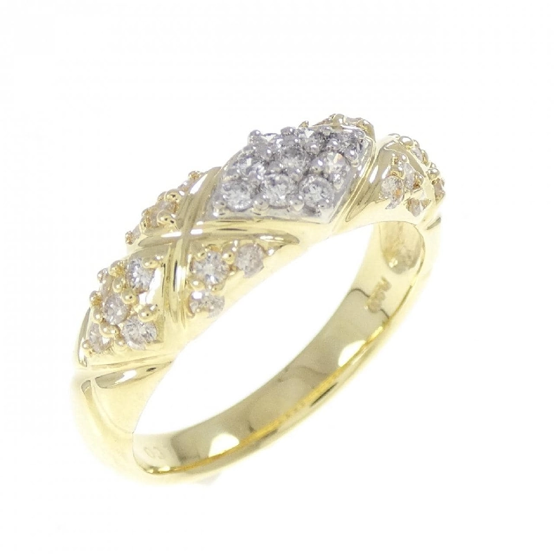 Nhẫn kim cương K18YG/PT900 0.37CT - Hàng hiệu chính hãng 853706