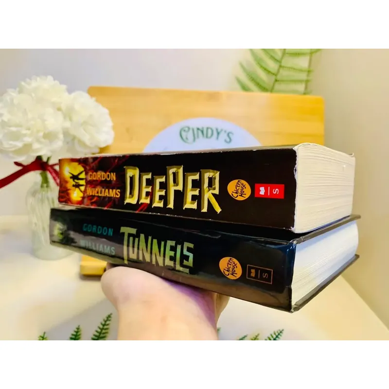 [Sách tiếng Anh 2hand] Like new 90% - 🕳 “Tunnels” & “Deeper” – Roderick Gordon & Brian  604949