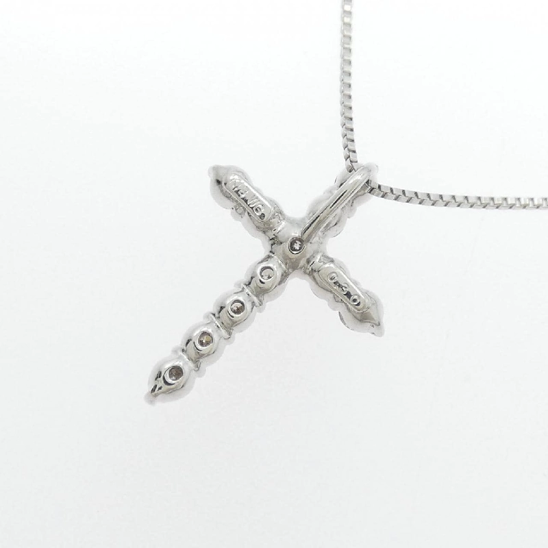 K18WG Dây chuyền kim cương hình chữ thập 0.30CT - Hàng hiệu Chính hãng 863549