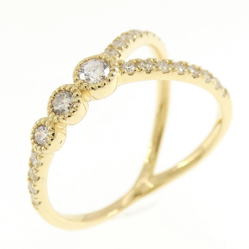 【Sản phẩm mới】Nhẫn kim cương K18YG 0.22CT 669446