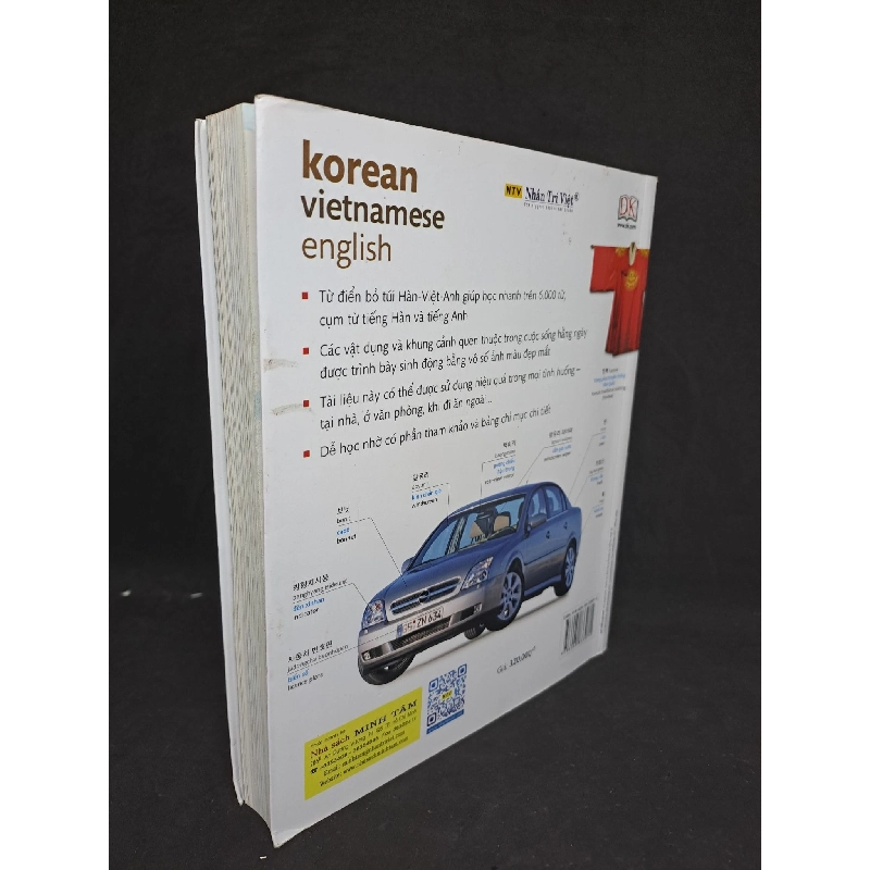 Từ điển Korean vietnamese english mới 90% sách màu HCM1307 911878