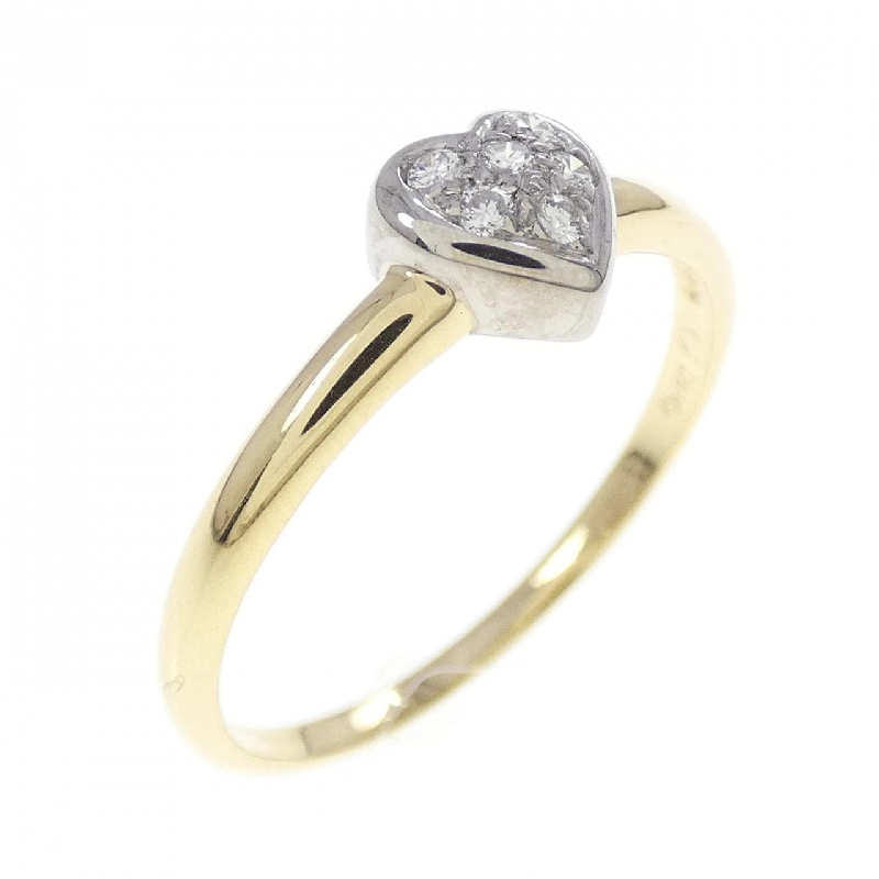 Nhẫn kim cương hình trái tim 18KTYG/18KTWG 667719