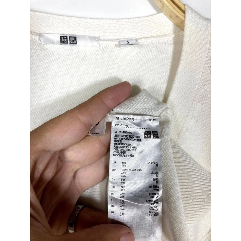 Áo Cardigan Mongtoghi Nhật Nhà Uniqlo Size S/M 384061