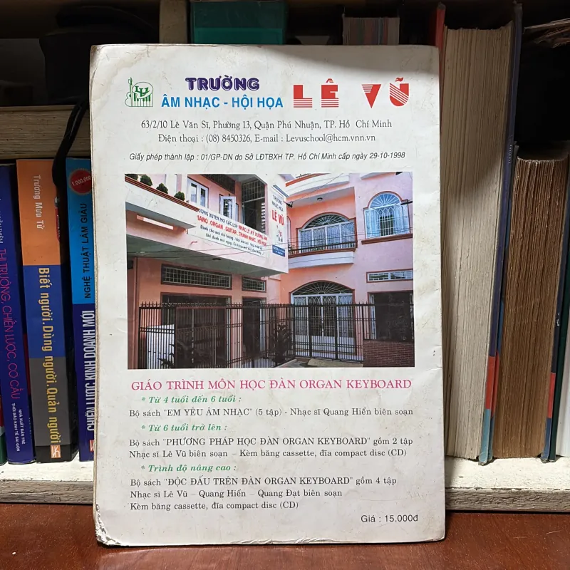 II Nhạc Cụ: Phương Pháp Học Đàn Organ Keyboard - Nhạc Sĩ Lê Vũ - 2001 782403