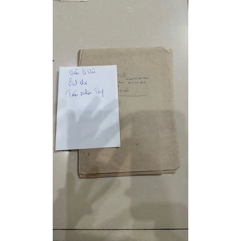 Bản thảo dịch sách Thơ  Văn Lý Trần (tập 2, Trần Lê Văn dịch) 452612