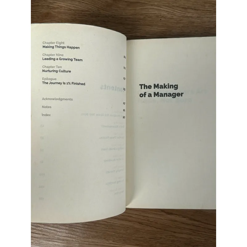 The Making of a Manager - Julie Zhuo 782930