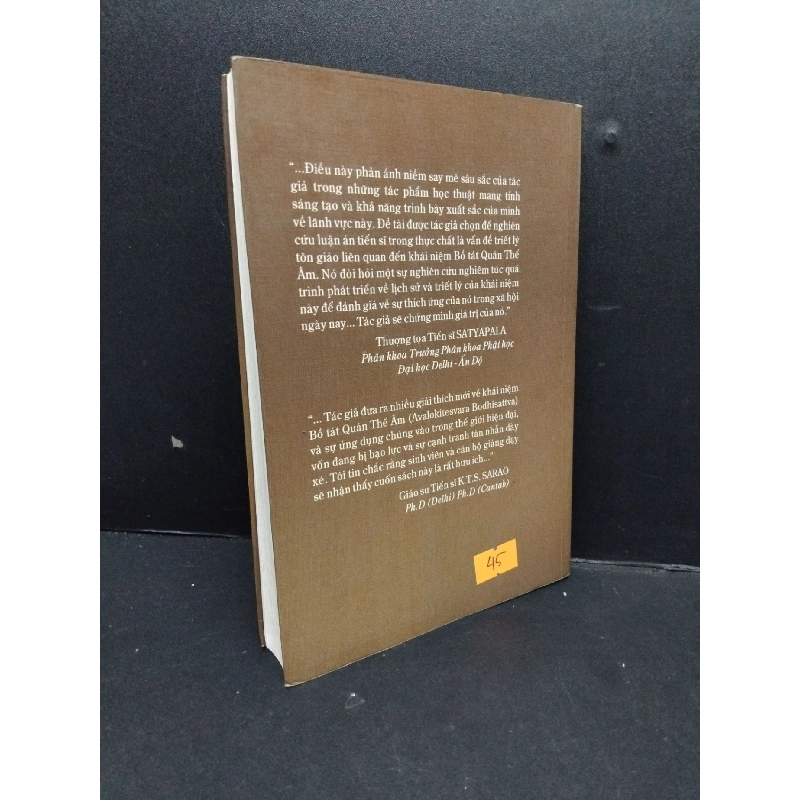 Khái niệm về Bồ tát Quán Thế Âm mới 80% ố nhẹ có chữ ký tác giả 2003 HCM2809 Viên Trí TÂM LINH - TÔN GIÁO - THIỀN 917123