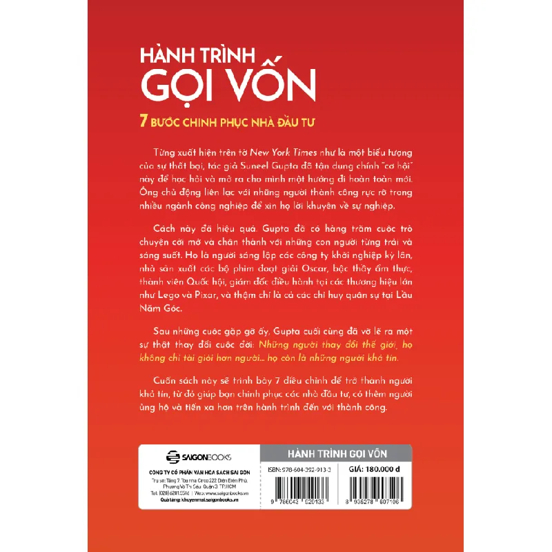 Hành Trình Gọi Vốn - 7 Bước Chinh Phục Nhà Đầu Tư - Carlye Adler, Suneel Gupta 296437