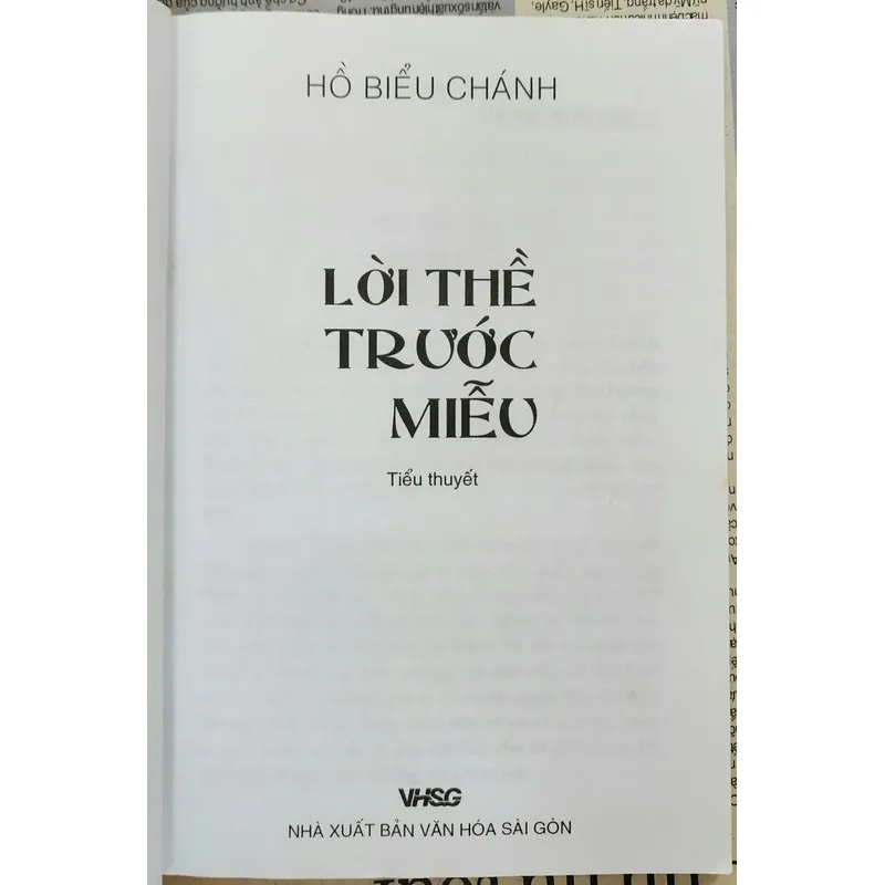 Hồ Biểu Chánh - LỜI THỀ TRƯỚC MIỄU 708723