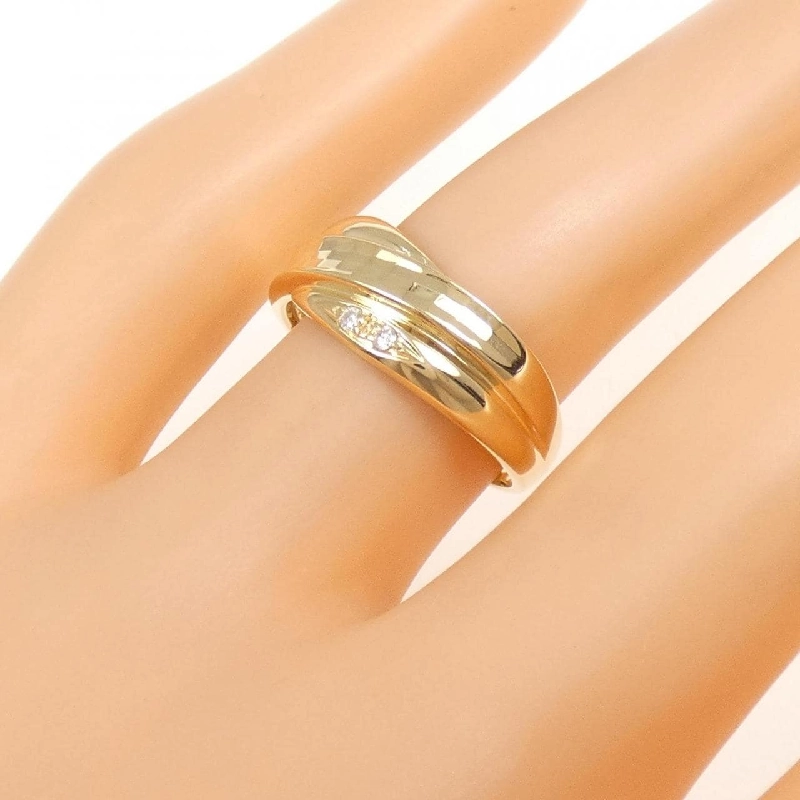 Nhẫn kim cương K18YG 668723