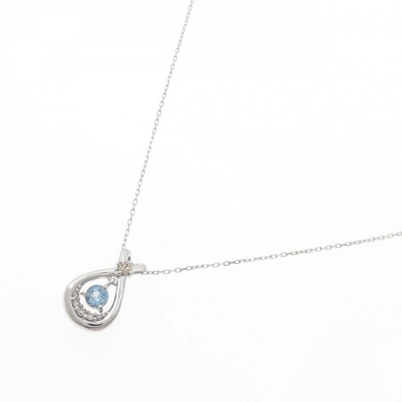 K10WG Blue Topaz Necklace - Hàng hiệu Authentic 857370