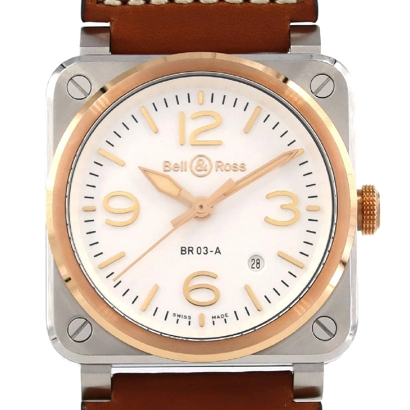 Bell & Ross BR03 PG Combi BR03A-WH-STPG/SCA SSxPG Automatic - Hàng hiệu Authentic 881785