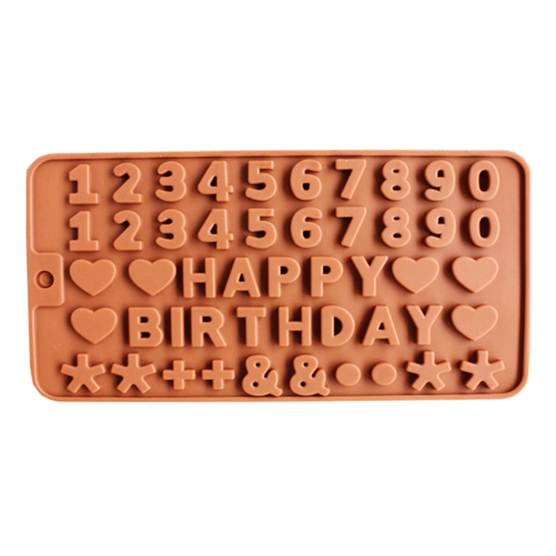 Khuôn silicon làm bánh, rau câu, socola Happy Birthday - Mã số 1297 342534