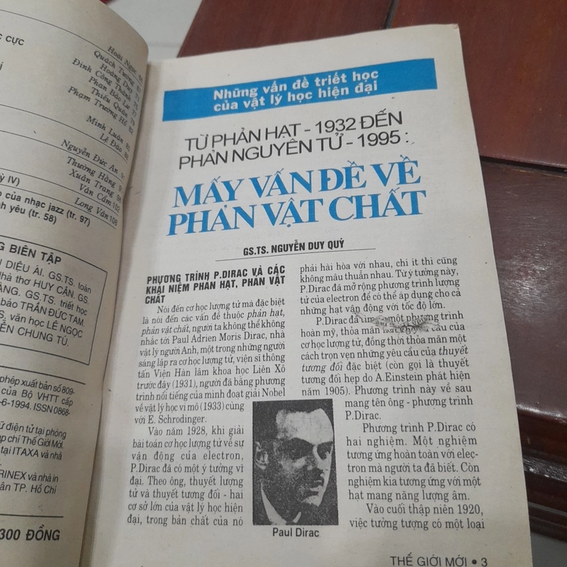 THẾ GIỚI MỚI số 212 ngày 25.11.1996 447213