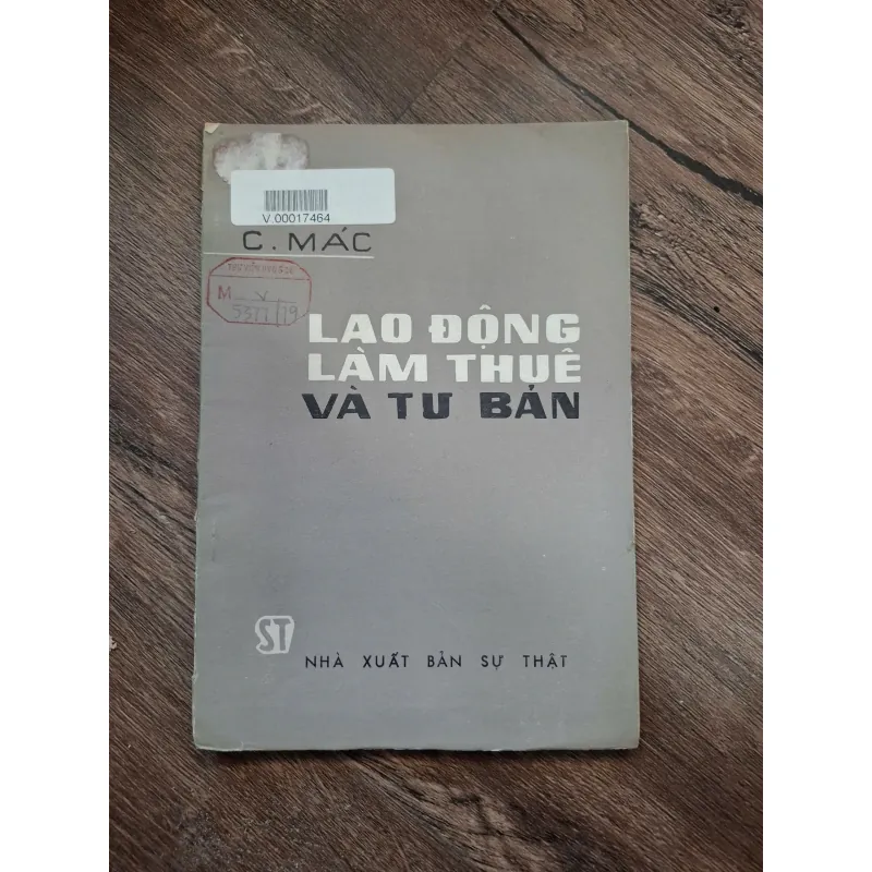 Lao động làm thuê và tư bản - C. Mác - Kinh tế chính trị 715050