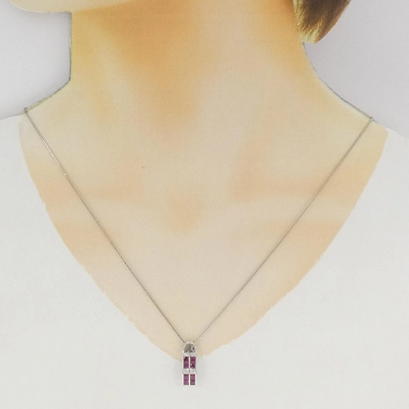 Dây chuyền ruby PT900/PT850 1.00CT - Hàng hiệu Chính hãng 857296