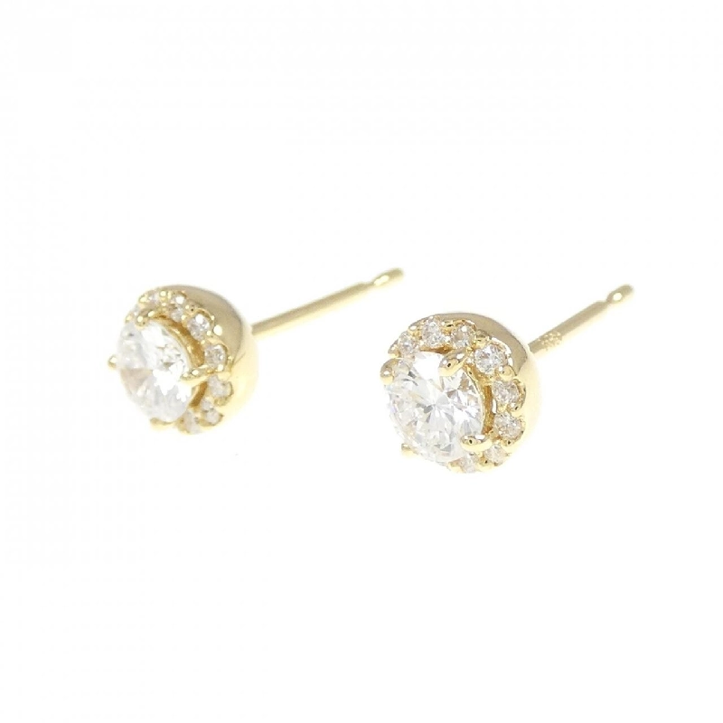 K18YG/ST Bông tai kim cương 0.232CT 0.248CT F VS2 Tốt - Hàng hiệu Chính hãng 874625