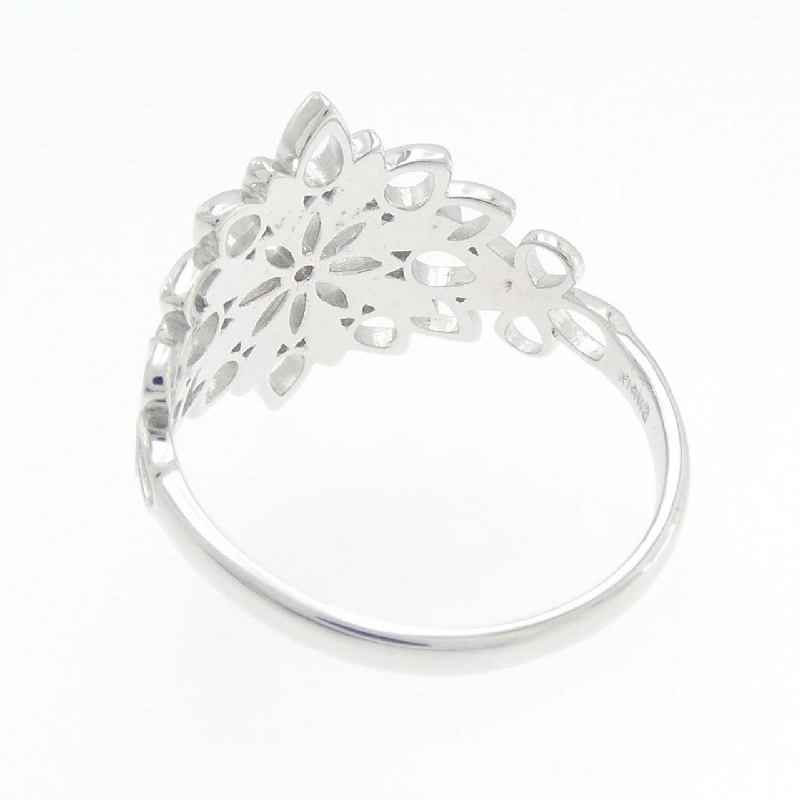 Nhẫn kim cương hoa K18WG 0.01CT 668711