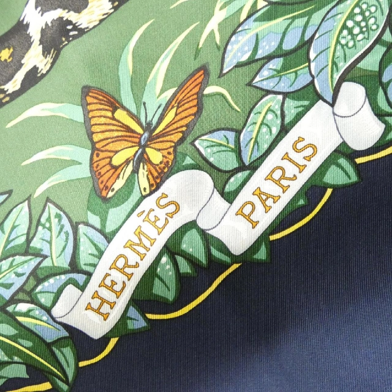 【Hàng chưa sử dụng】Khăn lụa Hermes JUNGLE LOVE 001876S 624391
