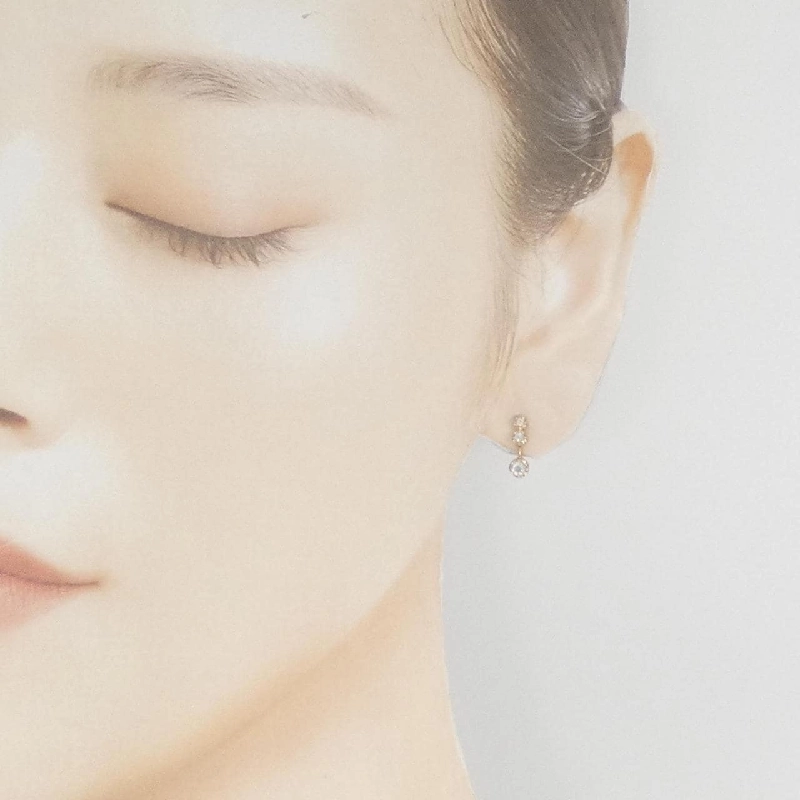 K18PG/K18YG Bông tai đá mặt trăng - Hàng hiệu Chính hãng 876752