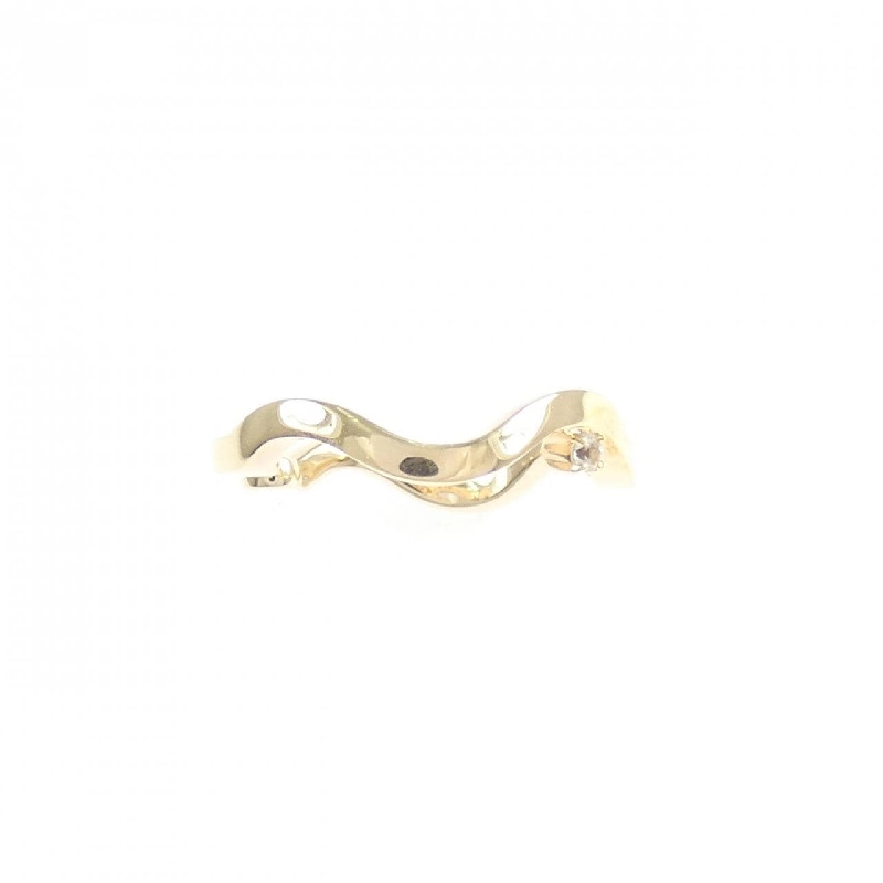 K10YG Bông tai Sapphire trắng một bên - Hàng hiệu Authentic 872650