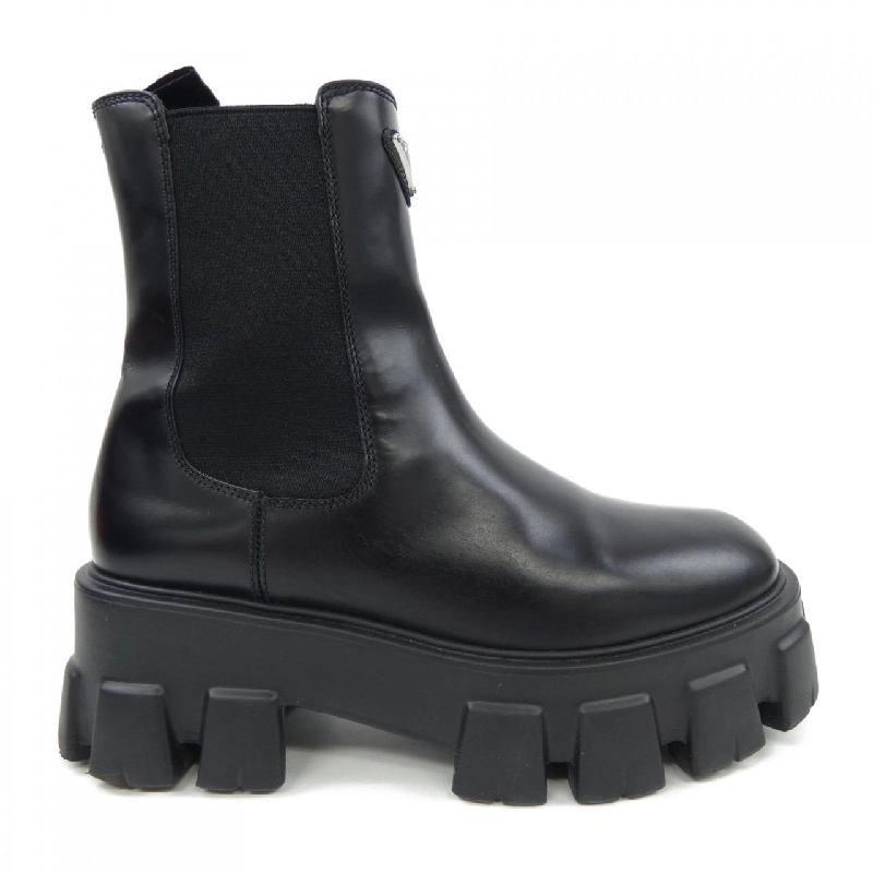 Giày boot Monolith Chelsea logo tam giác PRADA 1T256N 656643