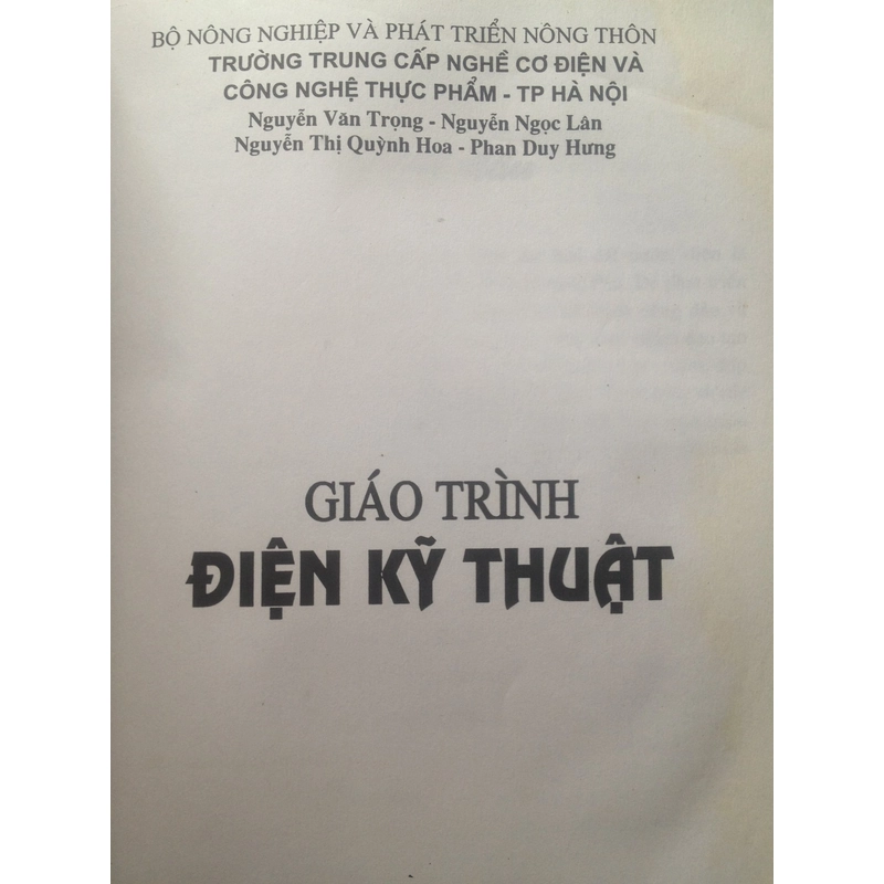 GIÁO TRÌNH ĐIỆN KỸ THUẬT 495310