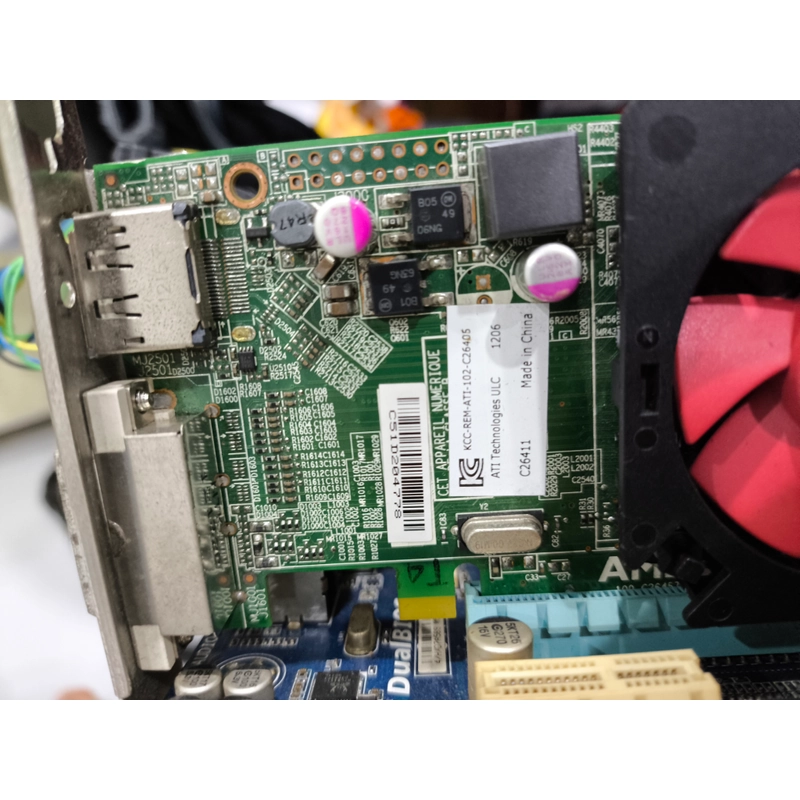 Combo h61 + i5 3470 + 8gb + card amd có cổng dp 493339