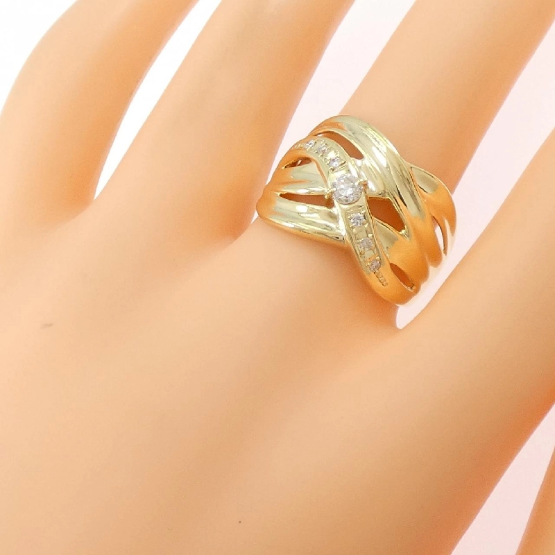 Nhẫn kim cương K18YG 0.20CT - Hàng hiệu Authentic 848965