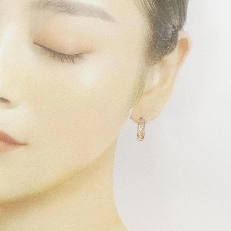 K18PG Bông tai kim cương - Hàng hiệu Authentic 868846