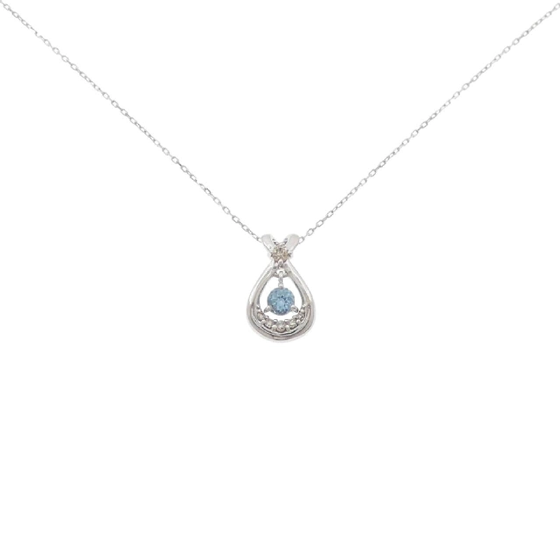K10WG Blue Topaz Necklace - Hàng hiệu Authentic 857370