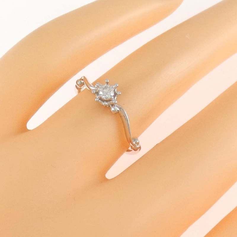 Nhẫn kim cương K10WG 0.10CT 669115