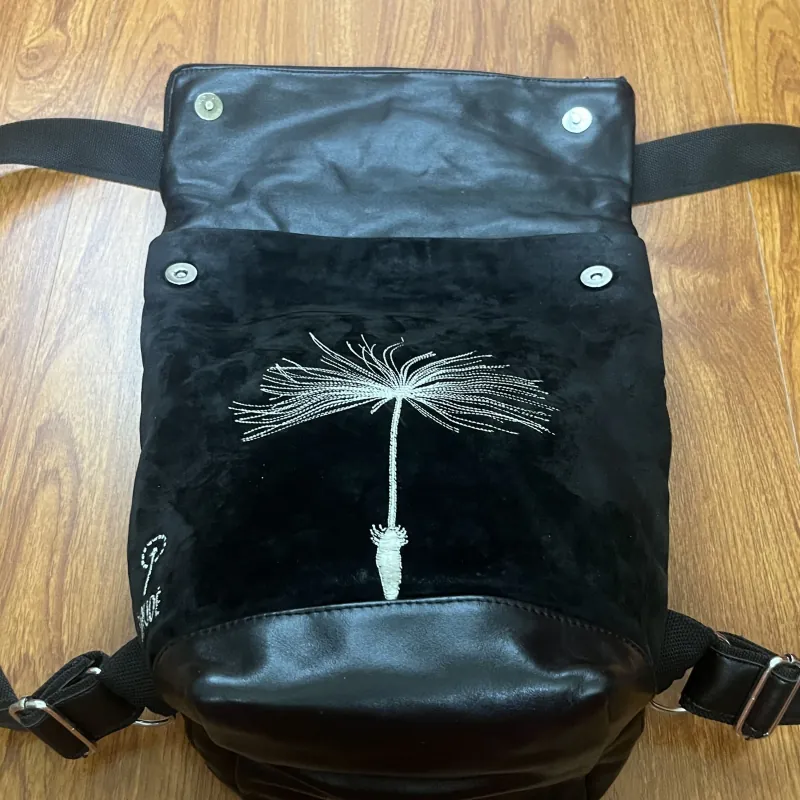 Balo nữ da thật phối da lộn 2hand 992648