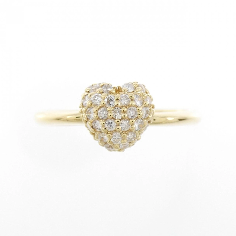 Nhẫn kim cương pavé hình trái tim K18YG 0.30CT 672072