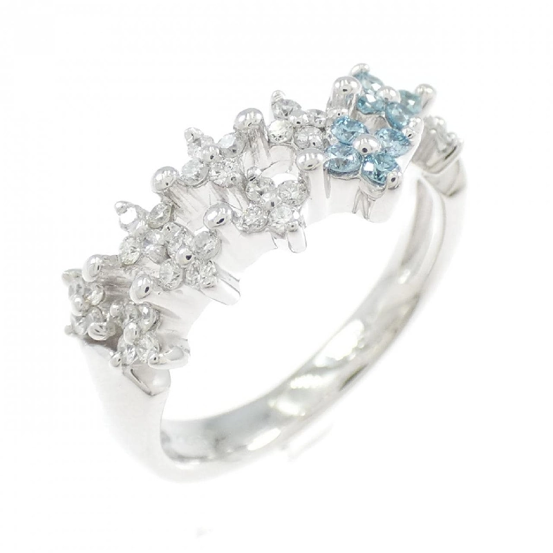 Nhẫn kim cương hoa K18WG 0.34CT - Hàng hiệu Authentic 852638