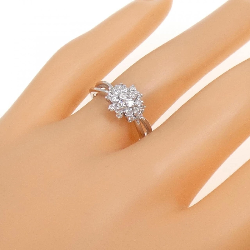 Nhẫn kim cương K14WG - Hàng hiệu Authentic 855860