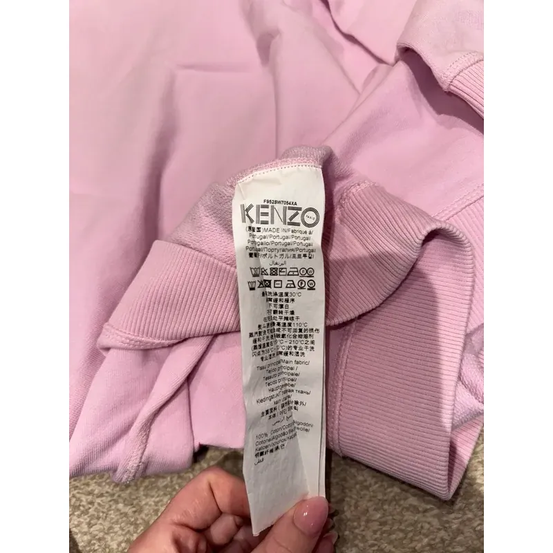 Áo nữ Kenzo thêu đầu hổ màu hồng size XL 757757