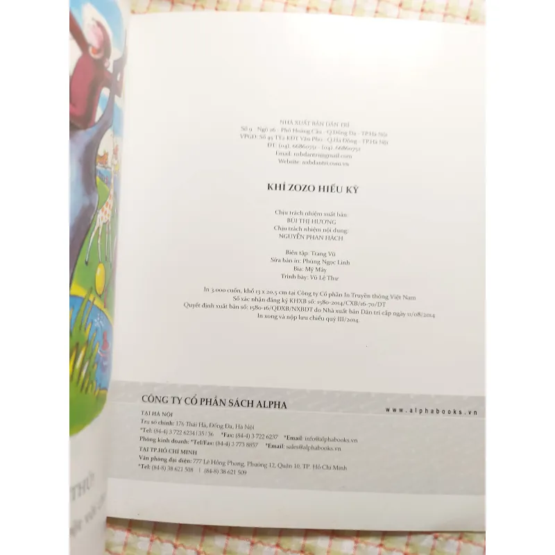 ZOZO - CHÚ KHỈ HIẾU KỲ - H.A.REY Một trong 100 cuốn sách thiếu nhi hay nhất mọi thời đại 763823
