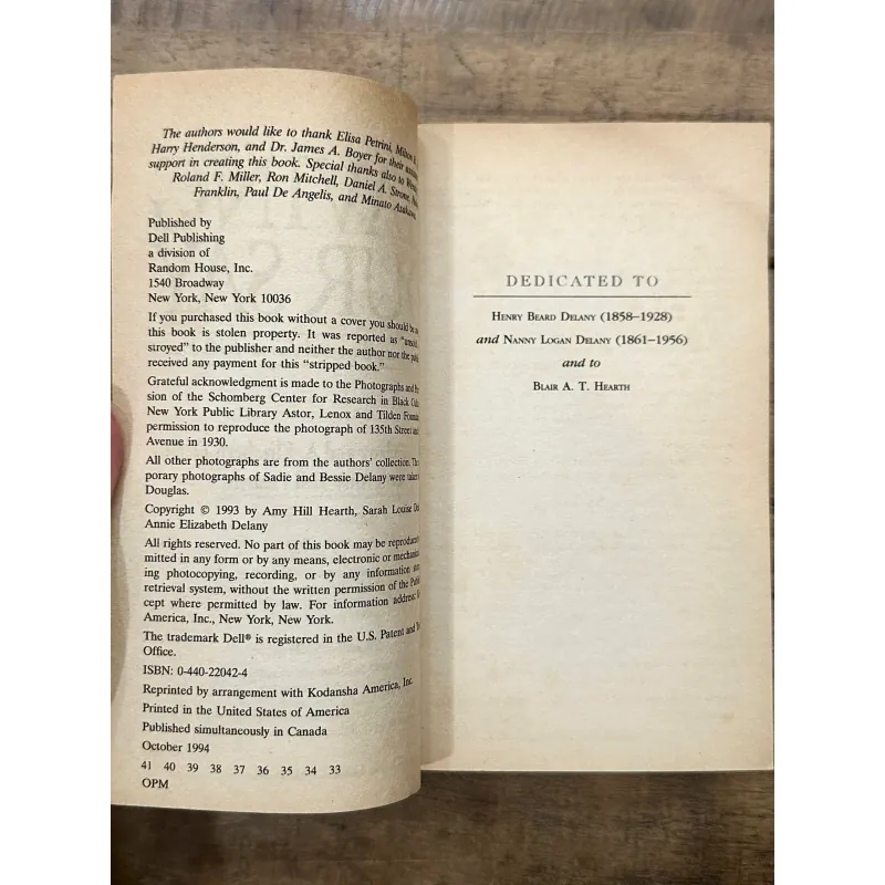 Having Our Say: The Delany Sisters' First 100 Years -  Sarah L. Delany 734892