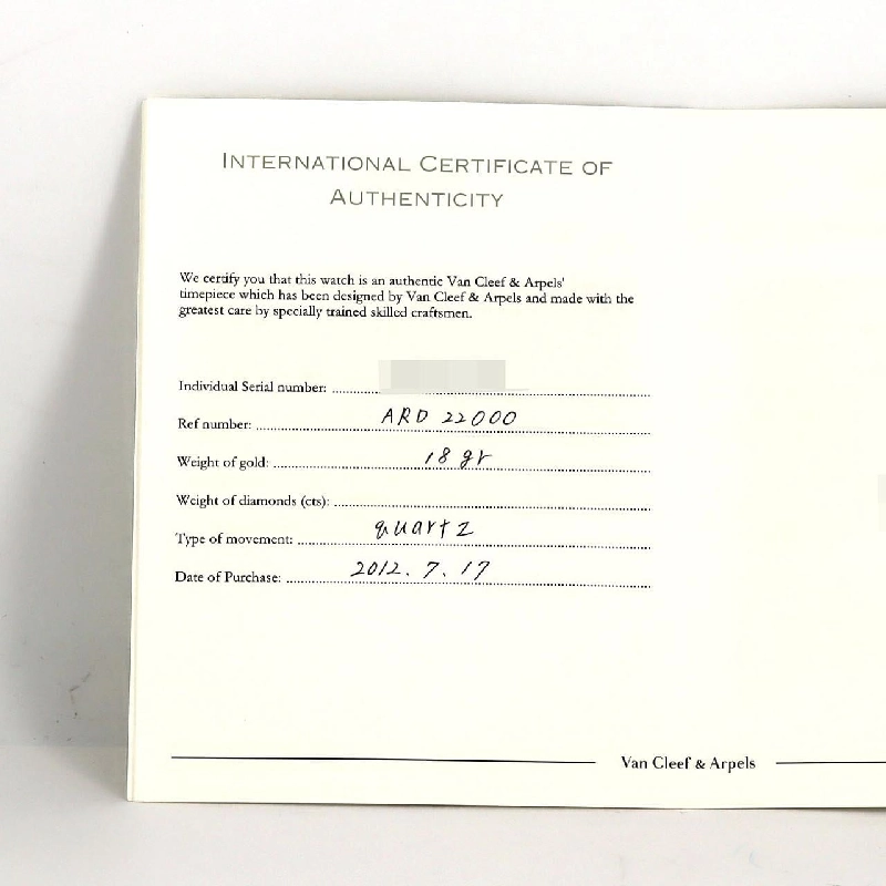 Vancleef & Arpels Alhambra YG 136574/VCARD22000 YG Quartz - Hàng hiệu Chính hãng 881697