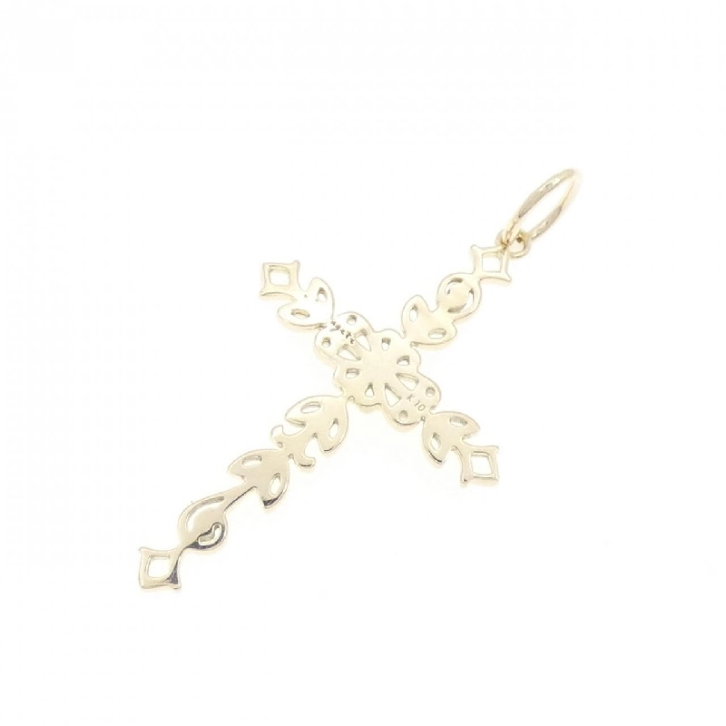 Agat K10YG Mặt dây chuyền hình chữ thập 665409