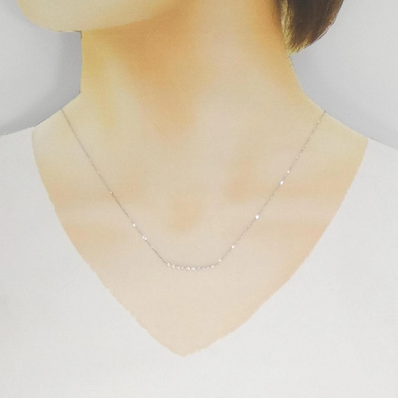 K18WG Dây chuyền kim cương 0.15CT - Hàng hiệu Chính hãng 857360