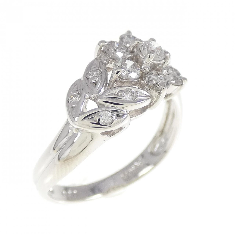 Nhẫn kim cương hoa PT900 0.50CT 672710