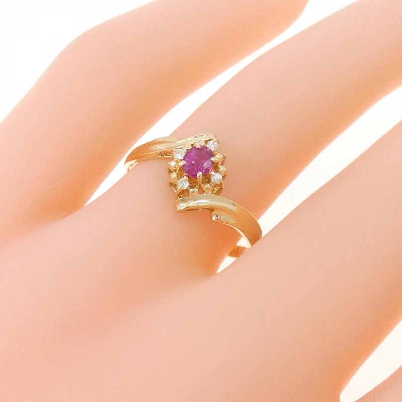 Nhẫn Ruby K18YG - Hàng hiệu Chính hãng 847661