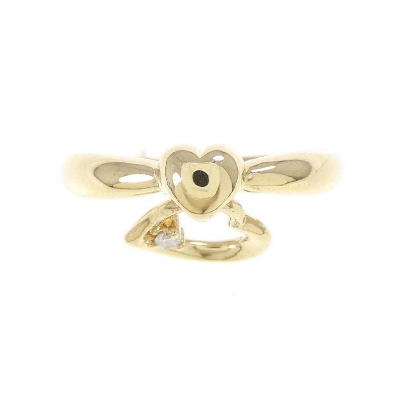 Nhẫn kim cương hình trái tim K18YG 0.02CT - Hàng hiệu Chính hãng 855196