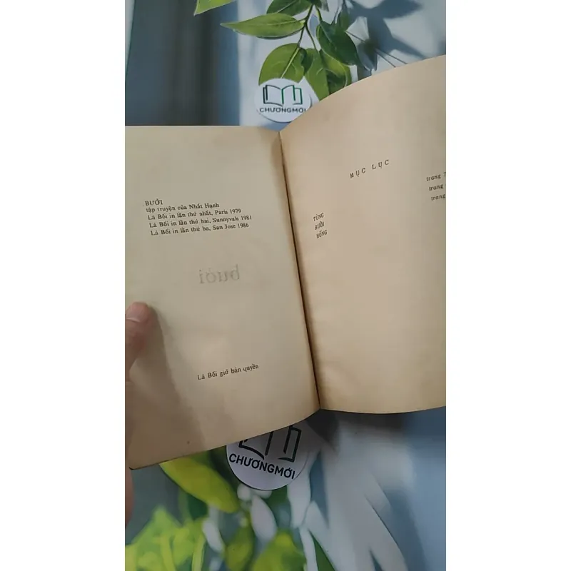 [XƯA] Bưởi - Sách Phật Giáo (1986) - Thích Nhất Hạnh       775988