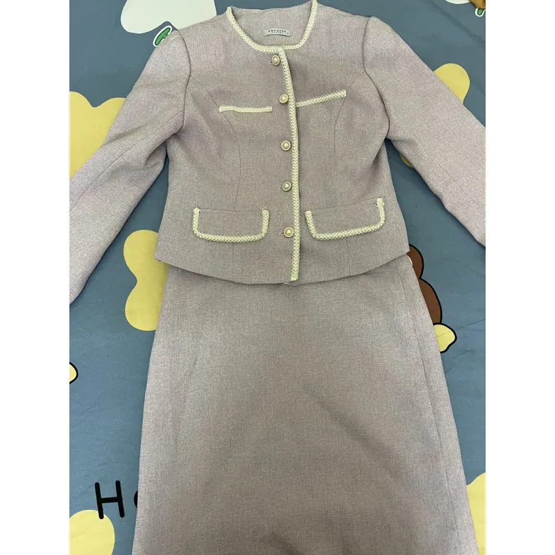 Set dạ gồm vest và chân váy hàng thiết kế pass, màu ở ngoài đẹp hơn 693501