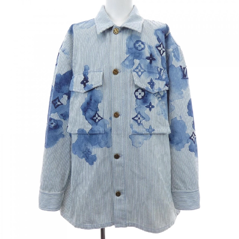 Áo khoác denim LOUIS VUITTON Striped Monogram Workwear HLS05WBX7 - Hàng hiệu Chính hãng 890632